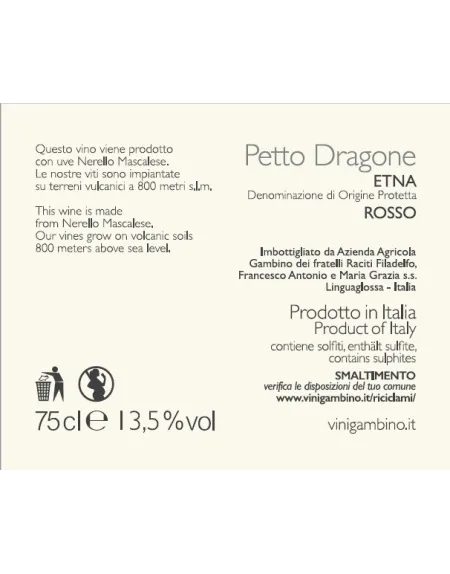 Petto Dragone 2020: dai sapori variegati | Gambino Vini